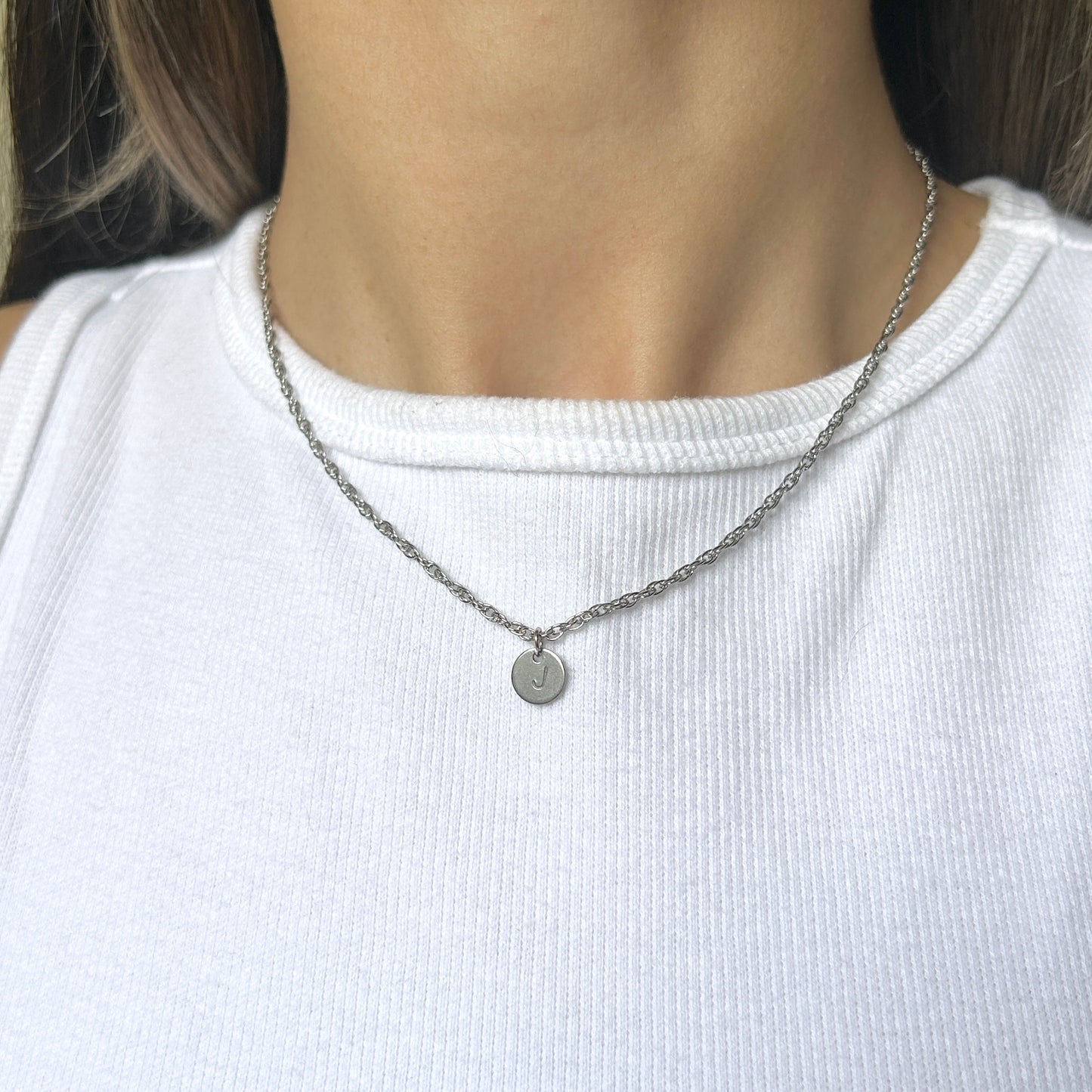 stamp necklace
