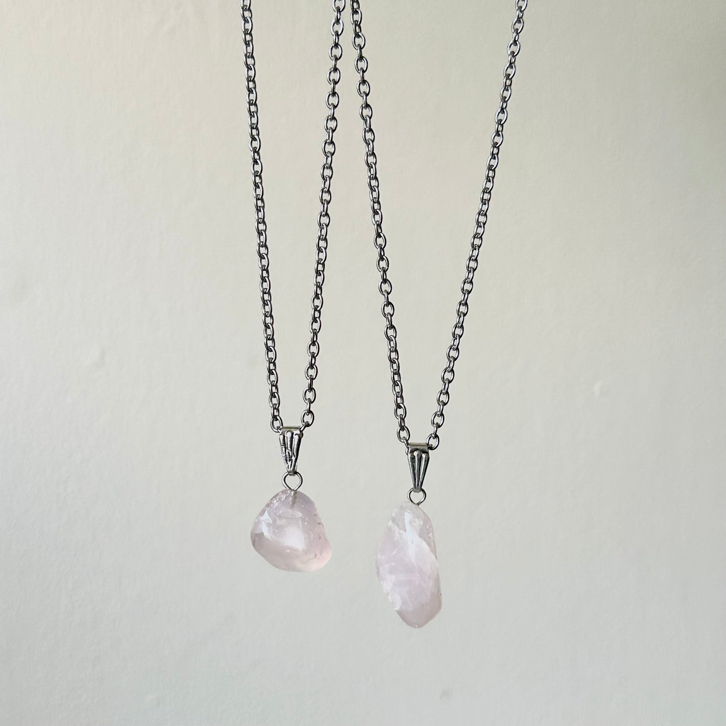rose quartz necklace