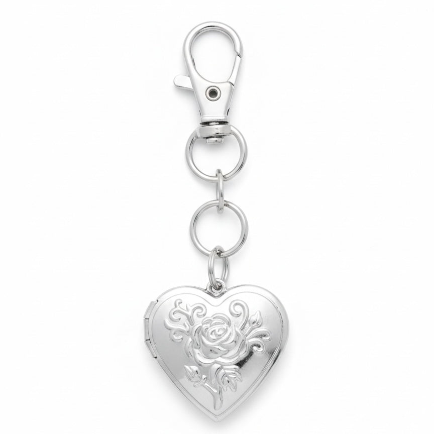 rose memory keychain