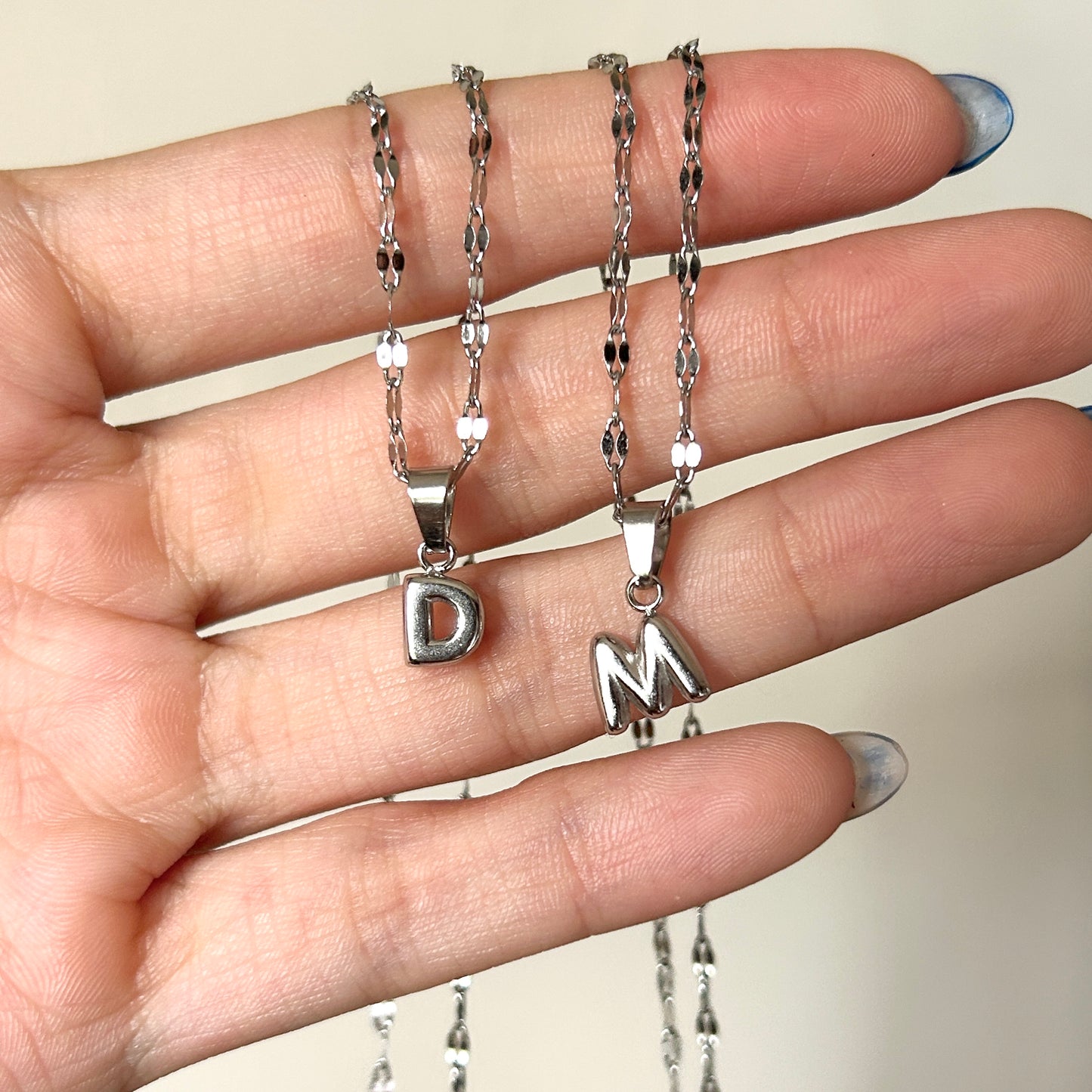 bubble letter necklace (preventa)