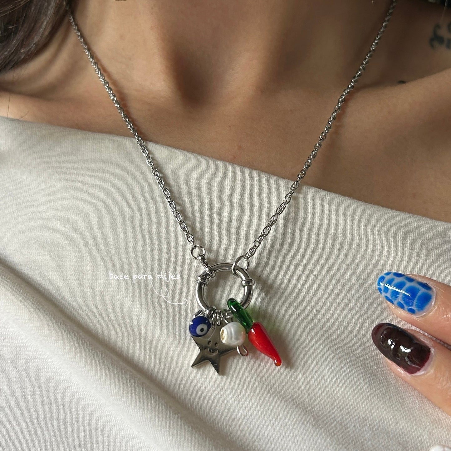 argolla base para dijes