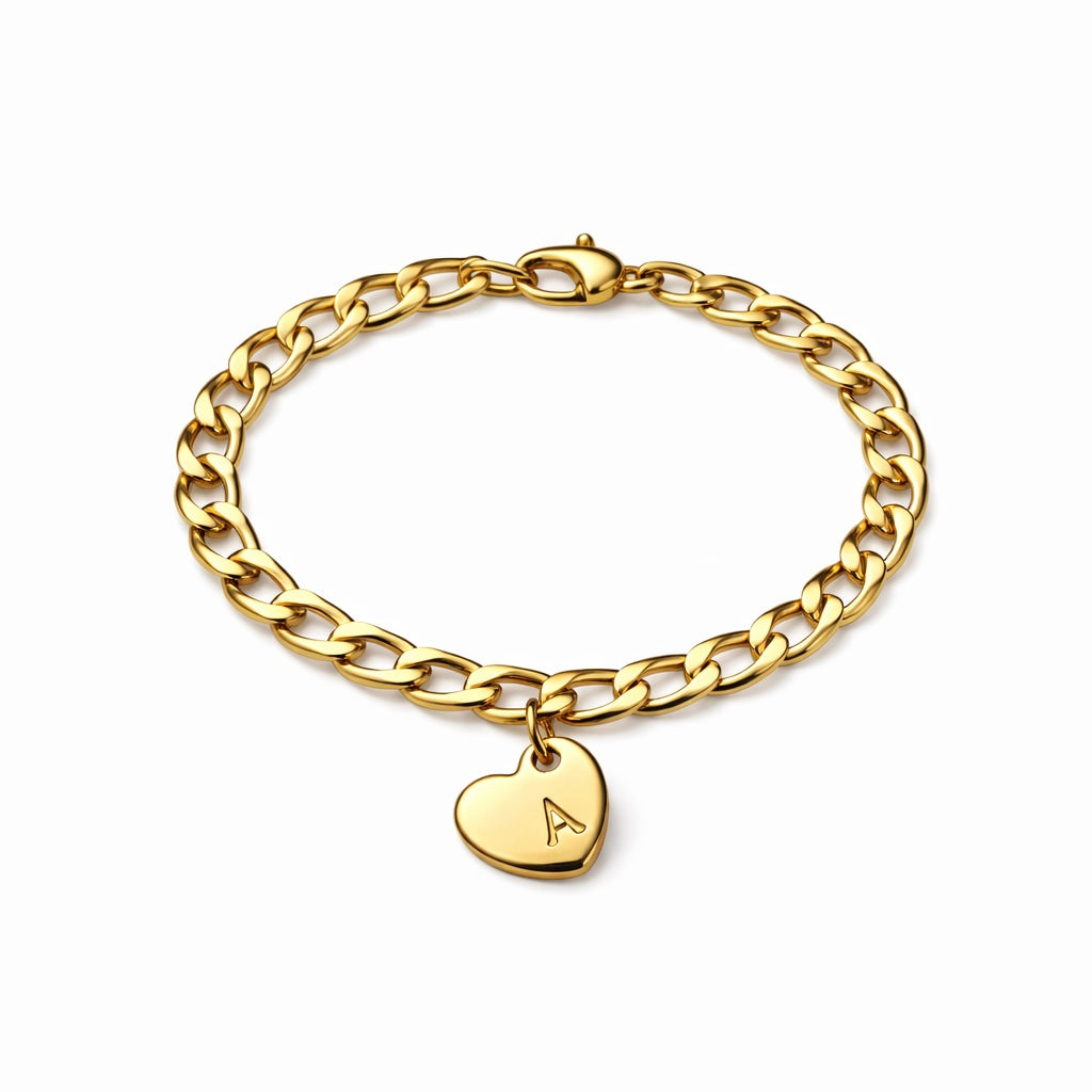 bold heart bracelet