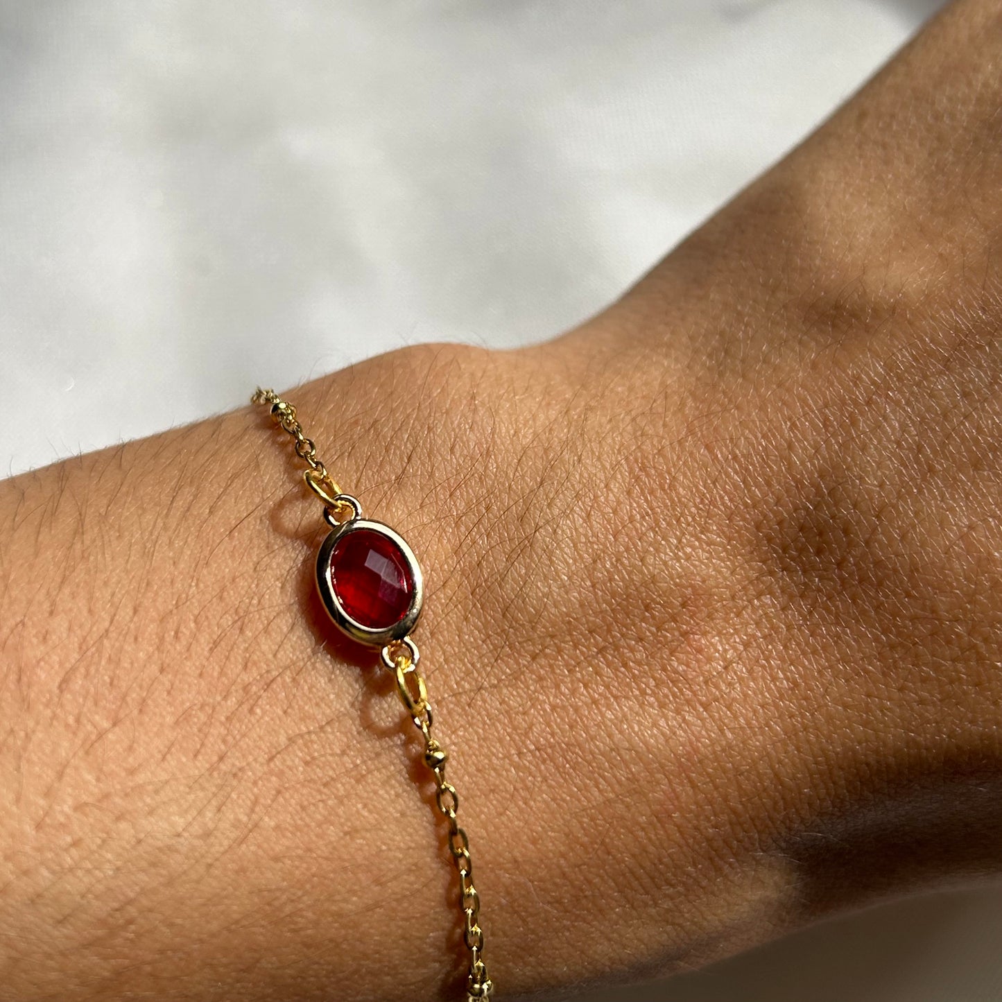 red cherry bracelet