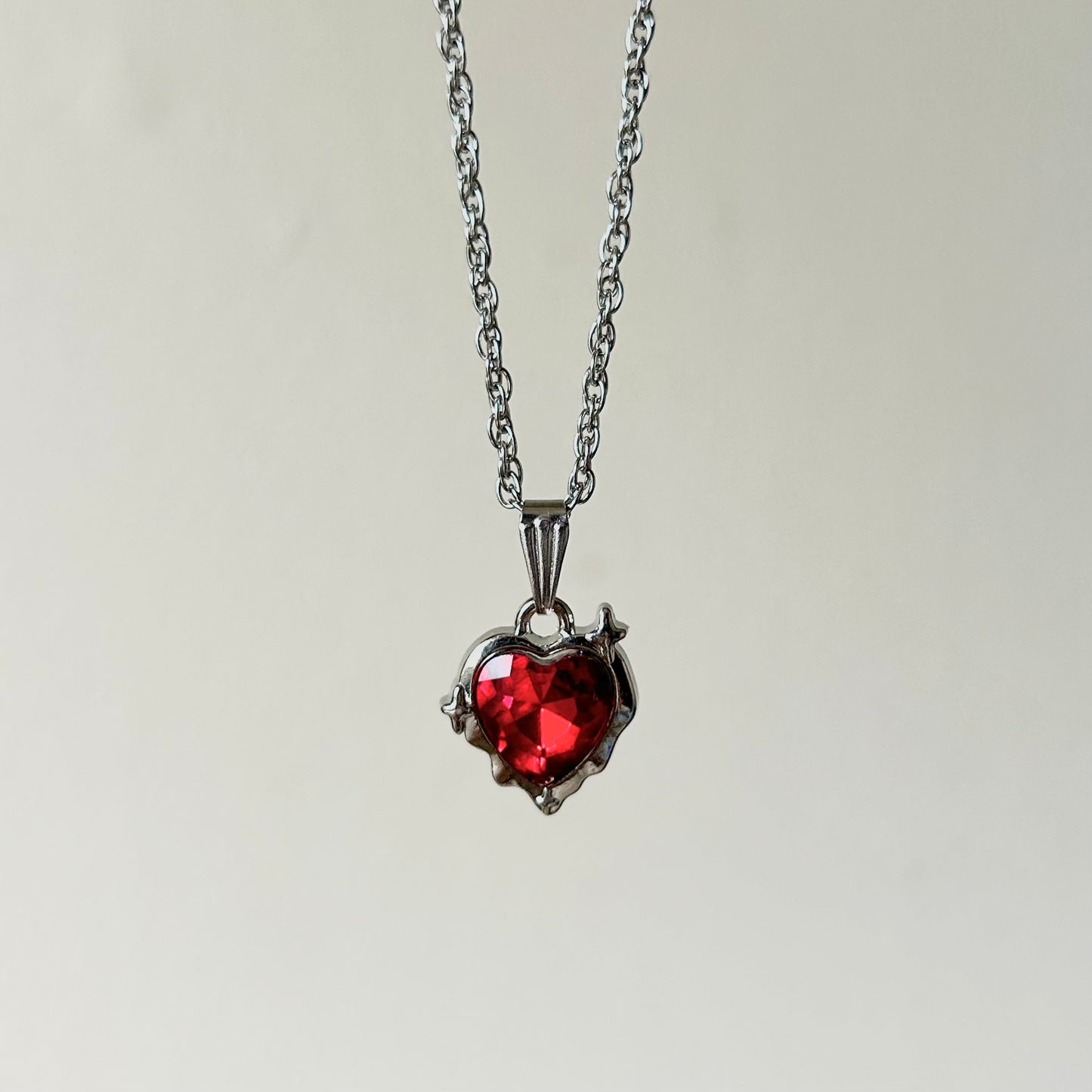 scarlet heart necklace