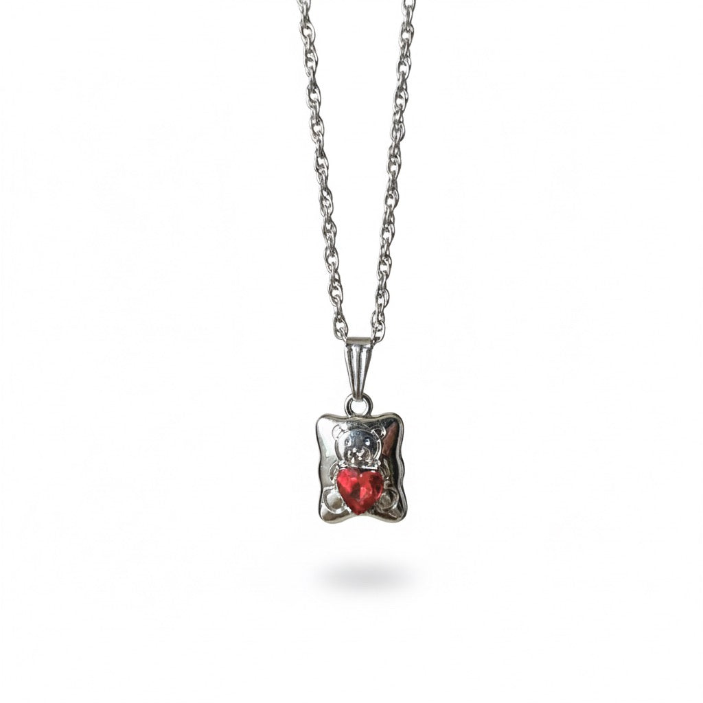 teddy bear necklace