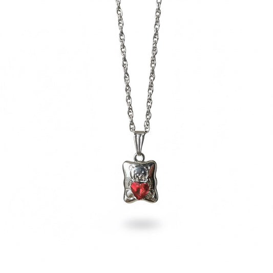 teddy bear necklace