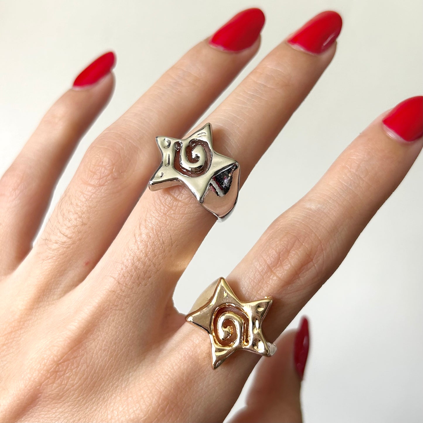 spiral star ring