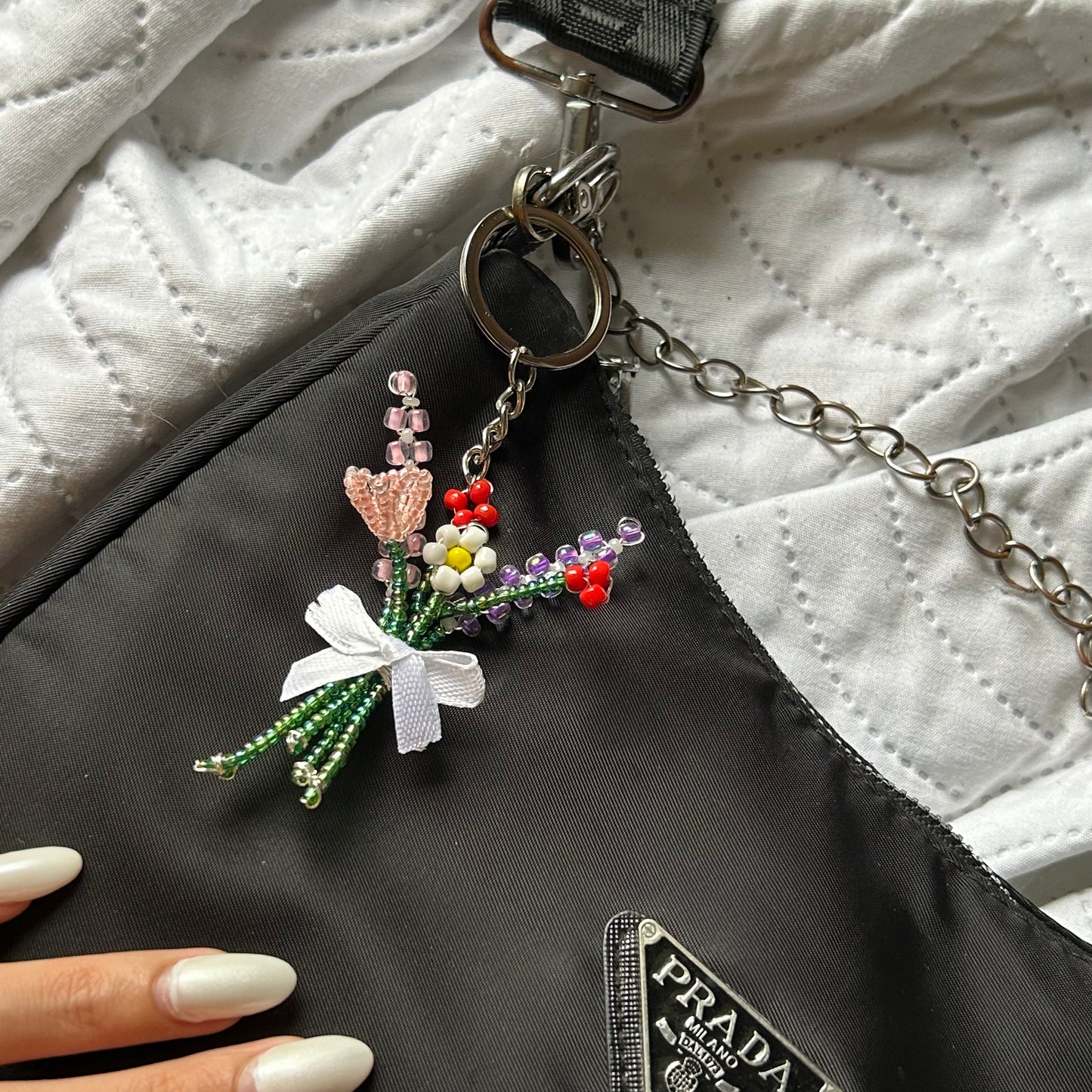 bouquet keychain