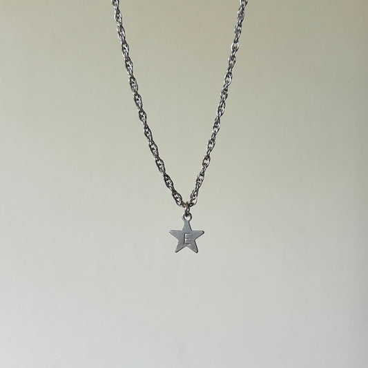stamp star necklace