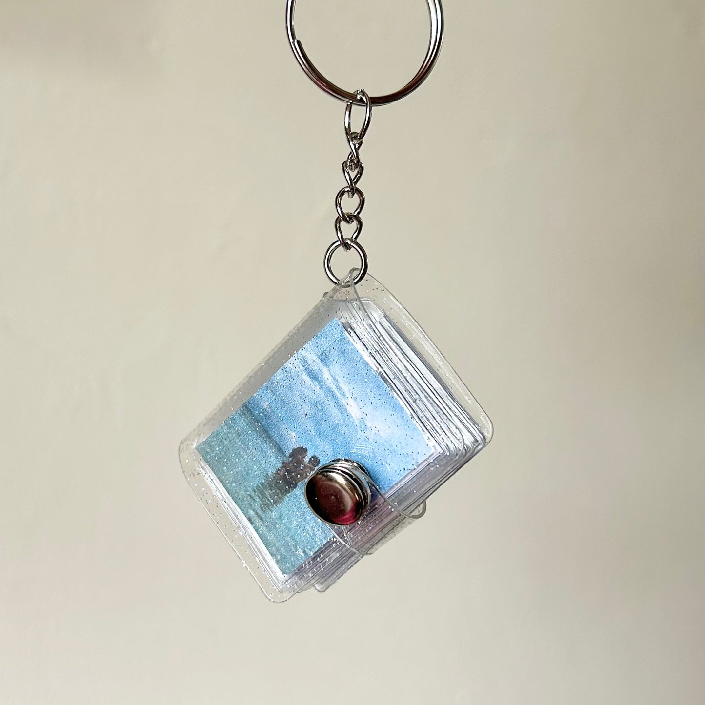 mini photo album keychain