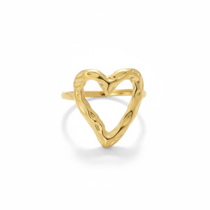 twist heart ring