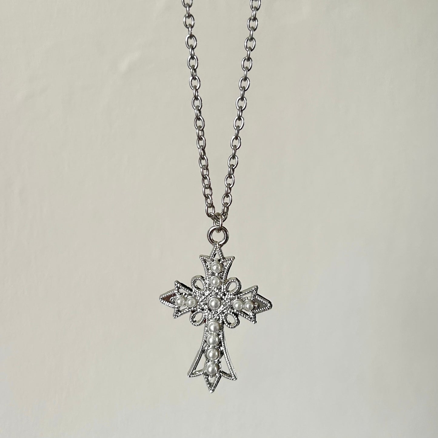 serene cross necklace