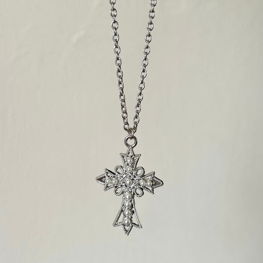 serene cross necklace