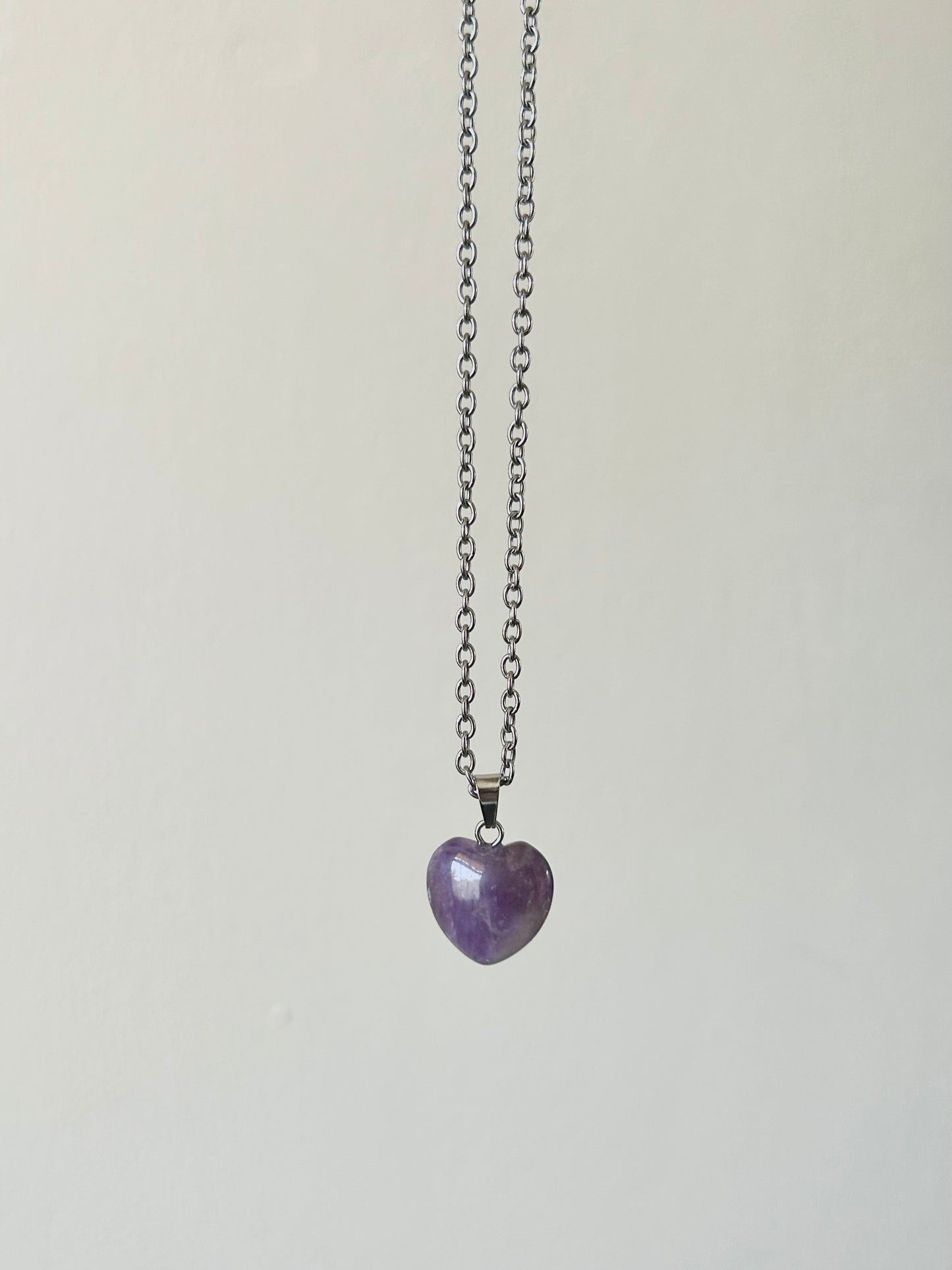 little amethyst heart