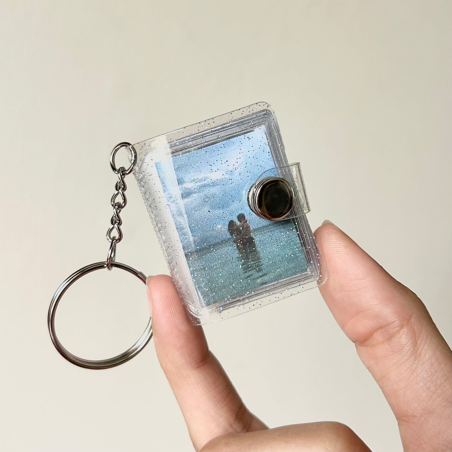 mini photo album keychain