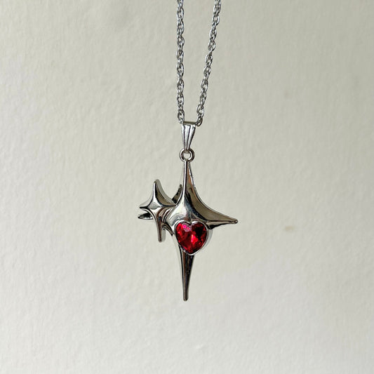 crimson stars necklace