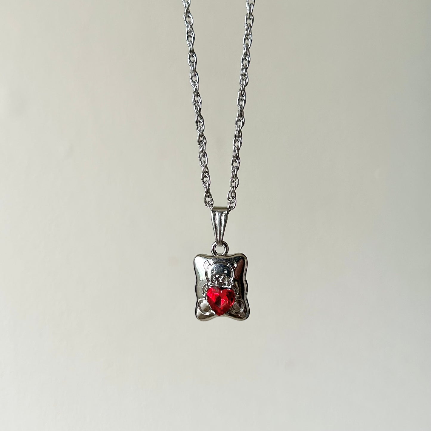 teddy bear necklace