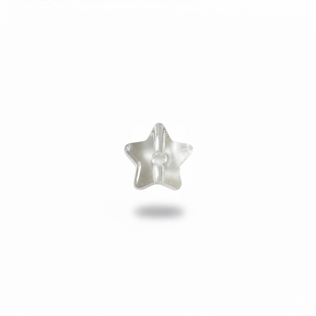 charm estrella de vidrio