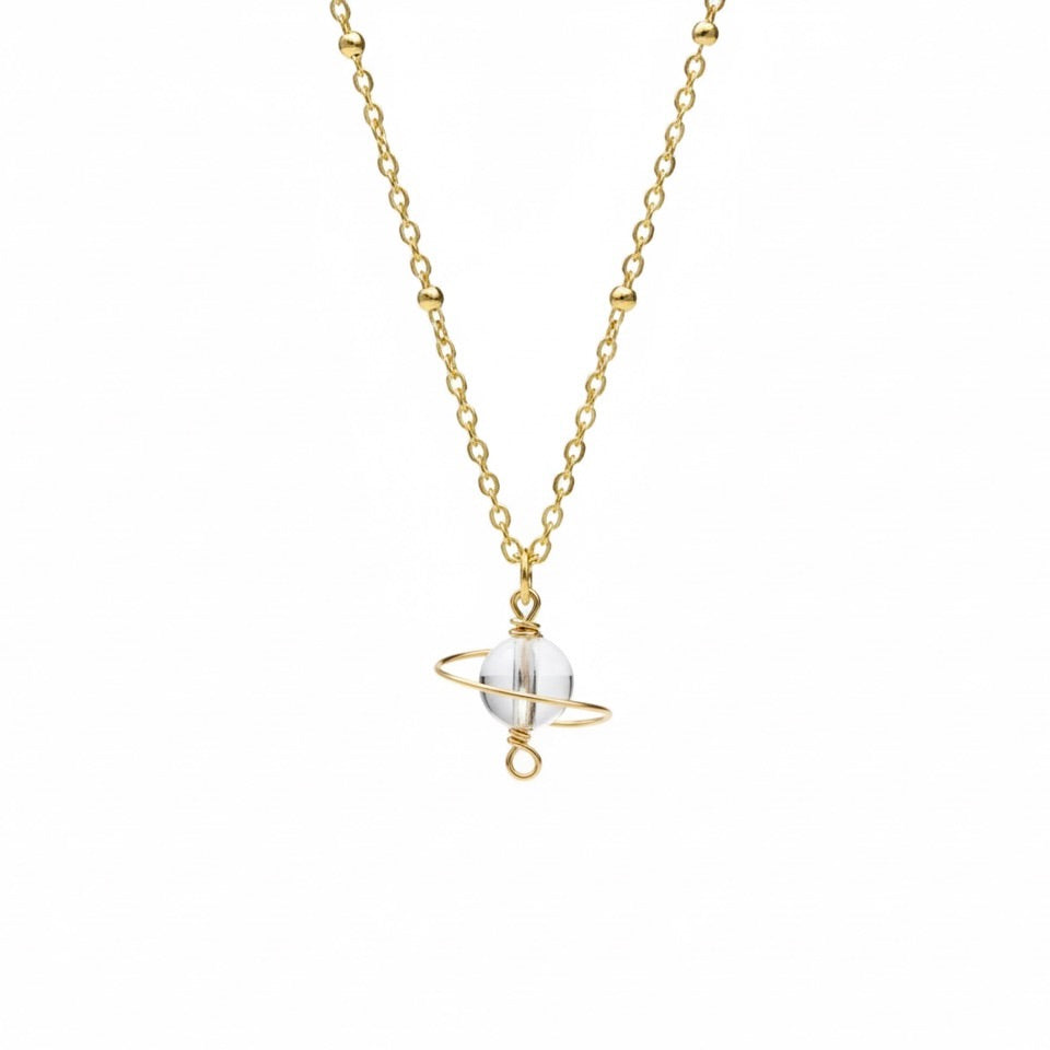 mini planets necklace