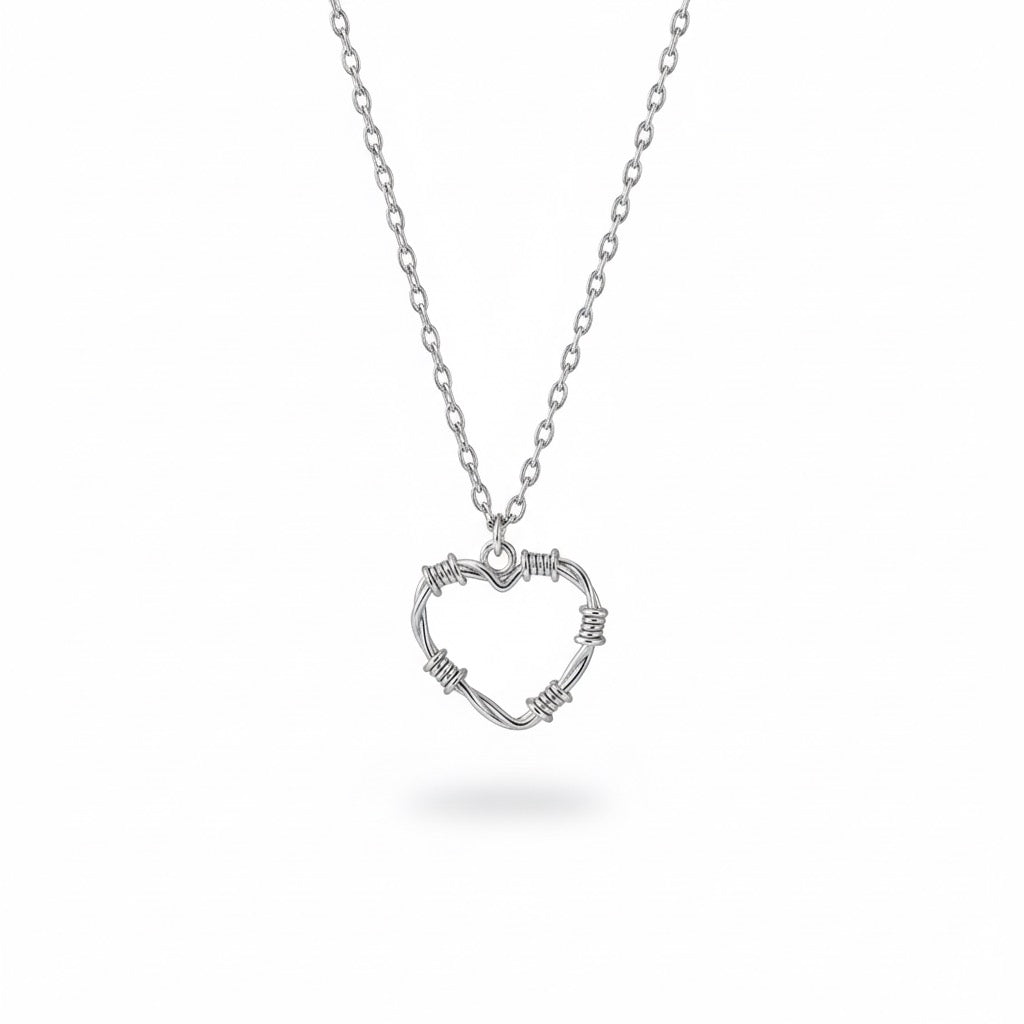 spike heart necklace