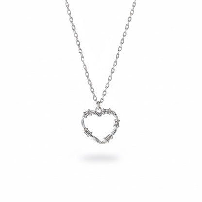 spike heart necklace