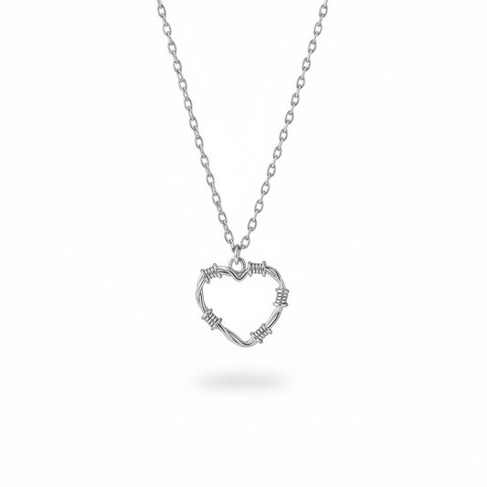spike heart necklace
