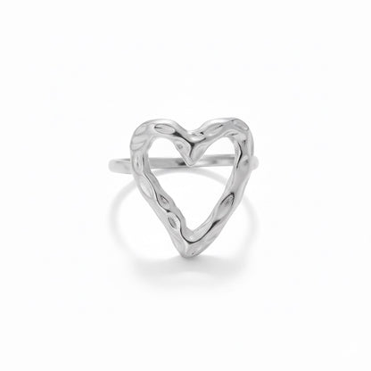 twist heart ring