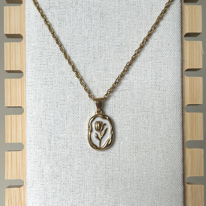 rose necklace