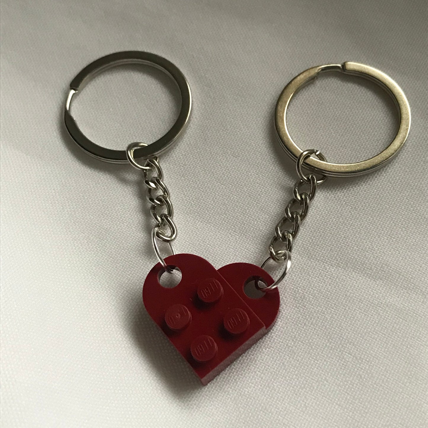 lego heart keychains