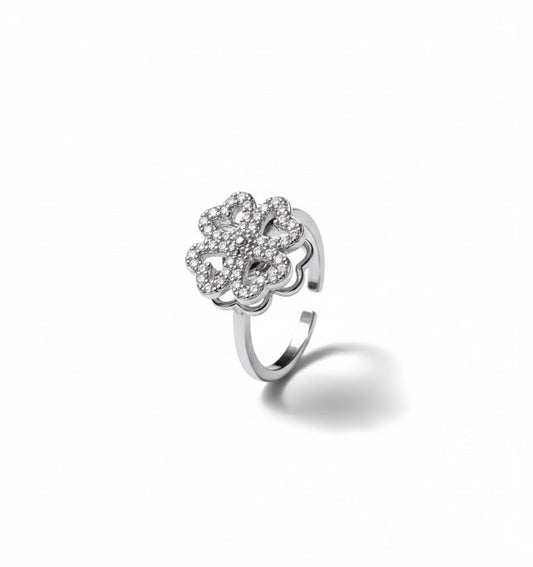 lucky clover anxiety ring 