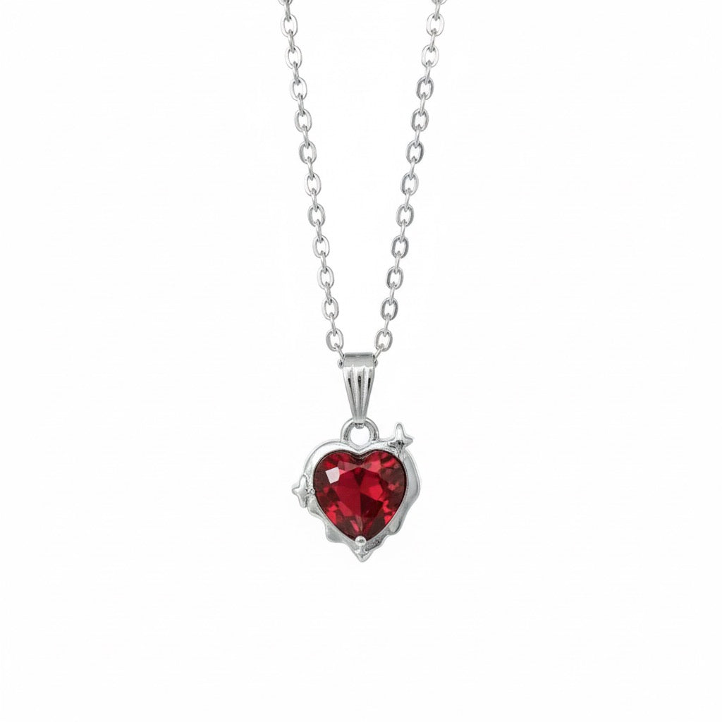 scarlet heart necklace