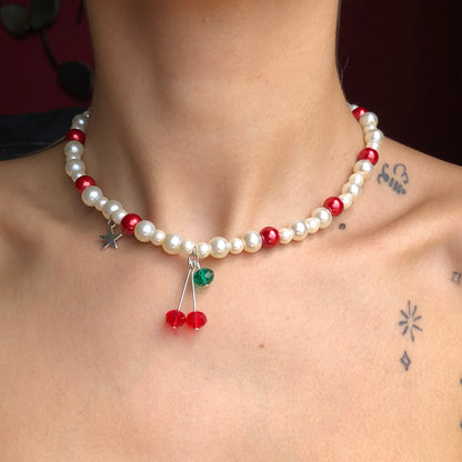 cherry flavoured necklace