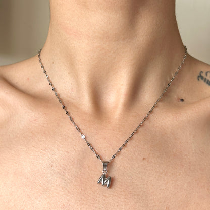 bubble letter necklace (preventa)