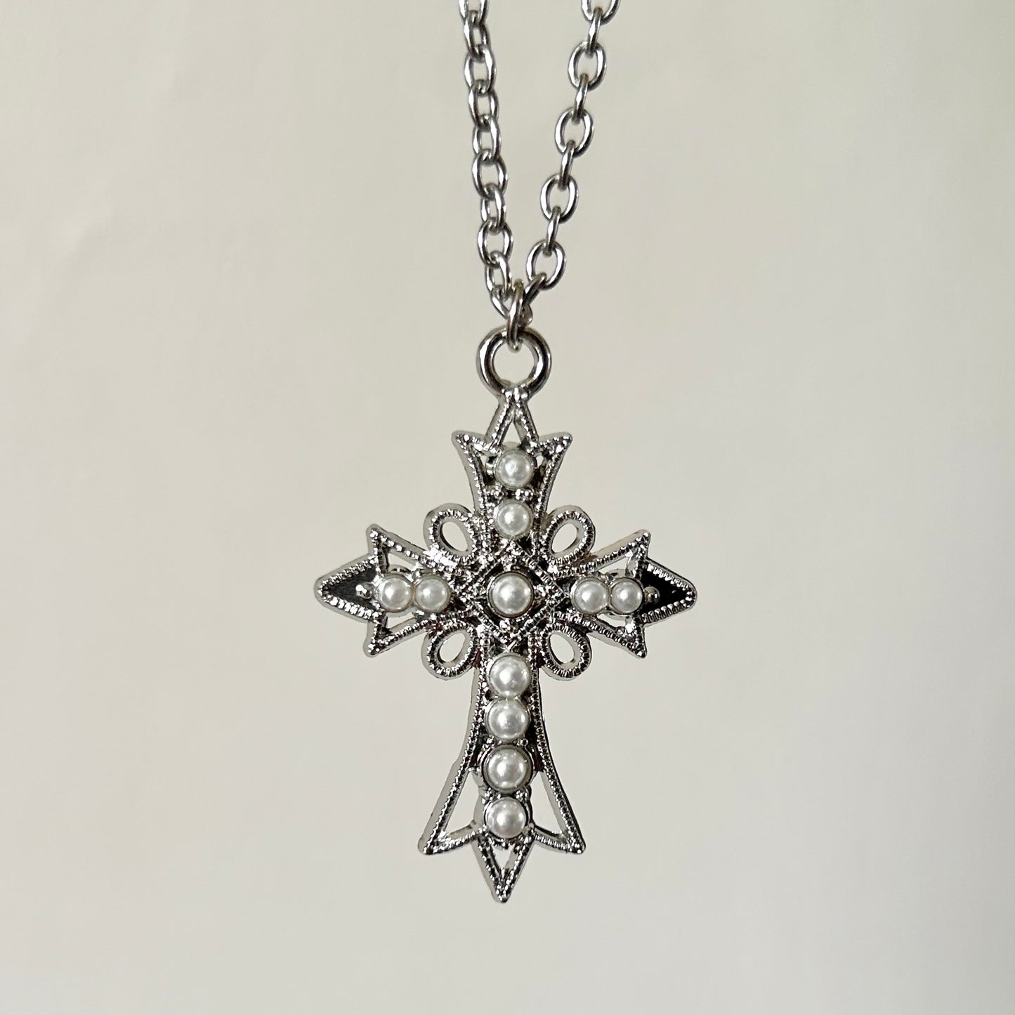 serene cross necklace