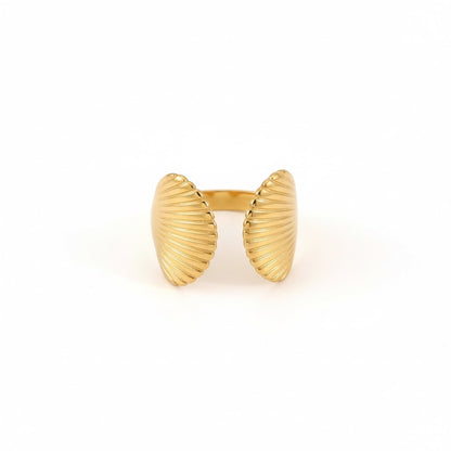 golden shell ring