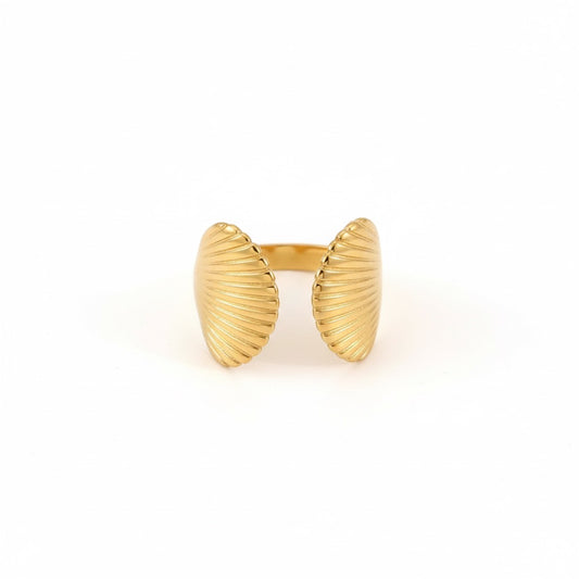 golden shell ring