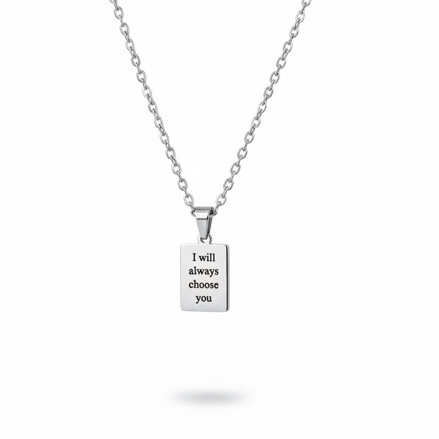 message for you necklace