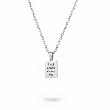 message for you necklace
