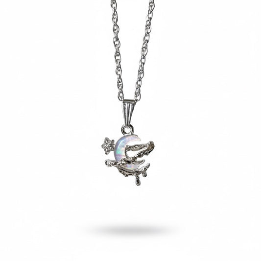 cosmic crescent necklace