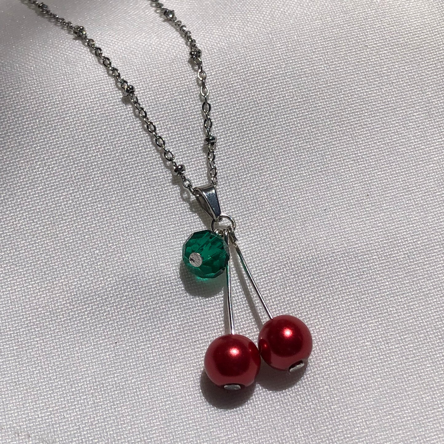 cherries necklace