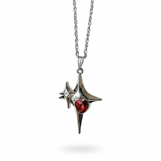 crimson stars necklace