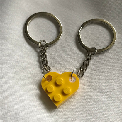 lego heart keychains