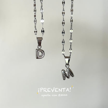bubble letter necklace (preventa)