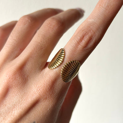 golden shell ring