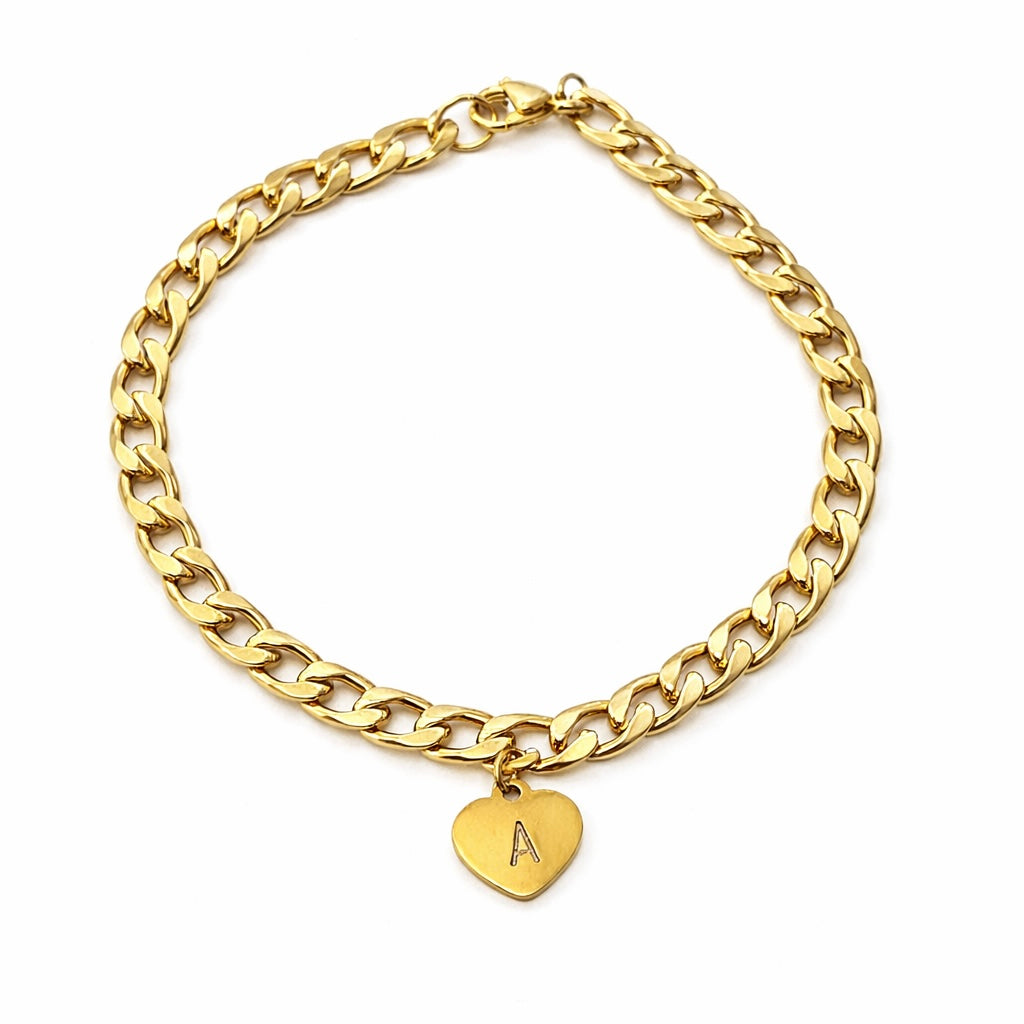 bold heart bracelet