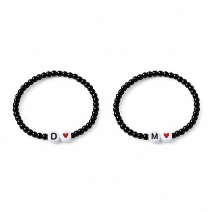 i love u matching bracelets