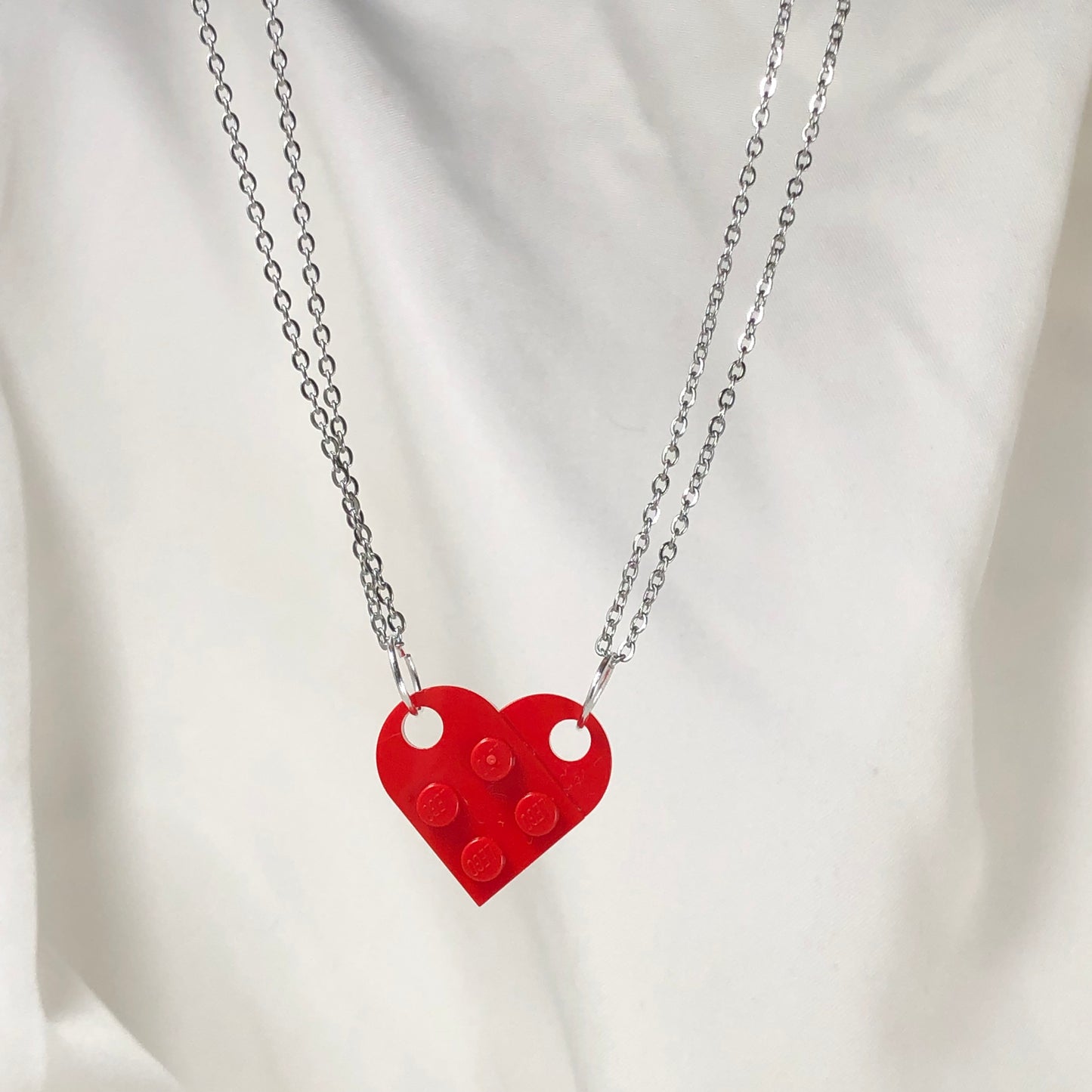 lego heart necklaces