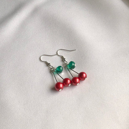 cherries earrings