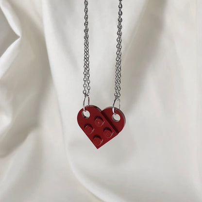 lego heart necklaces