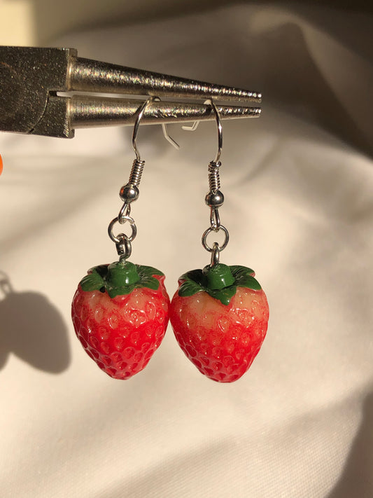 strawberry earrings